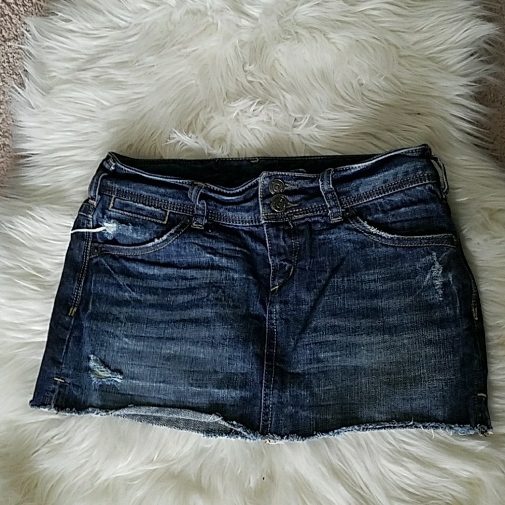 Express Denim Miniskirt